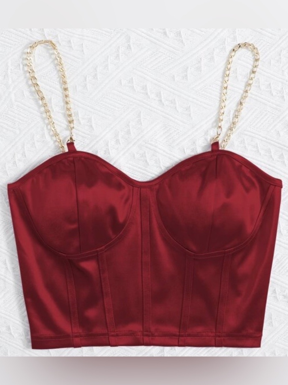 S SHEIN Bustier Corset Camisole Crop Top
